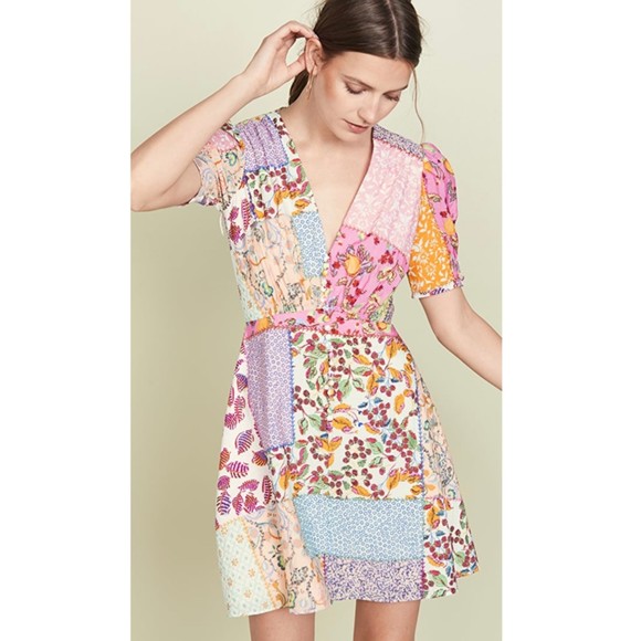 saloni patchwork dress